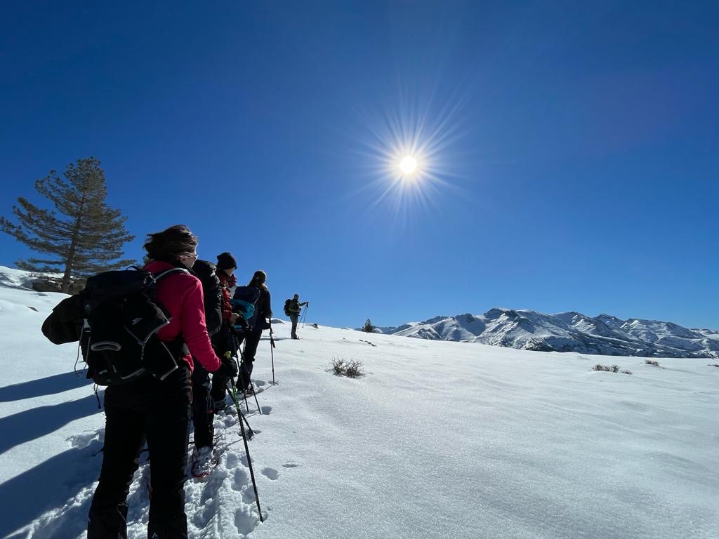 Sortie raquettes en montagne en Corse